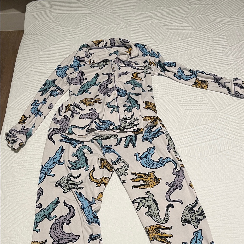 Chelsea Peers dinosaur pajamas